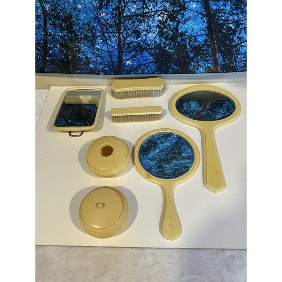 Other - Vintage Hand‎ Mirrors & Accessories Lot (some Are Ivory Pyralin)